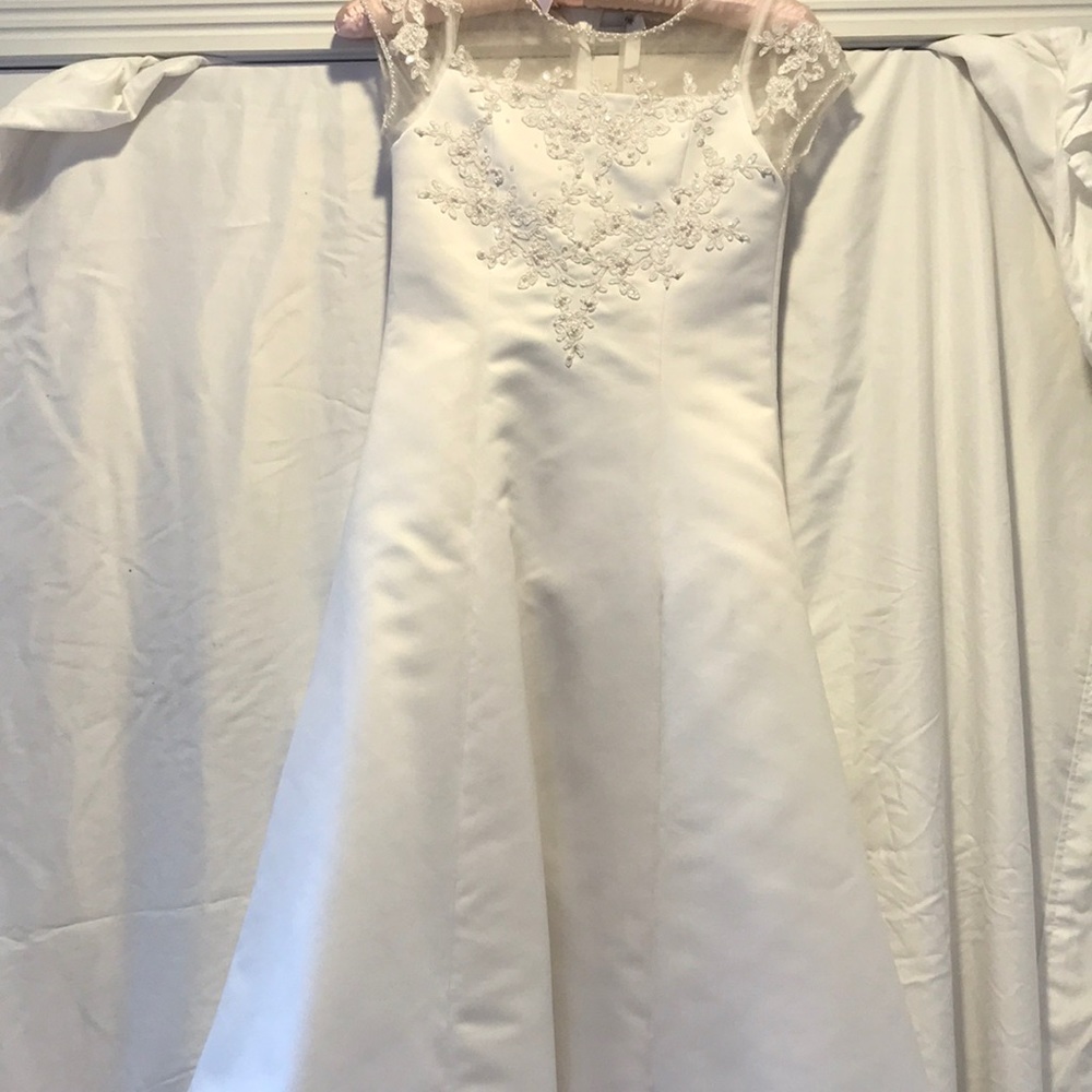 Mon Cheri White Communion Dress